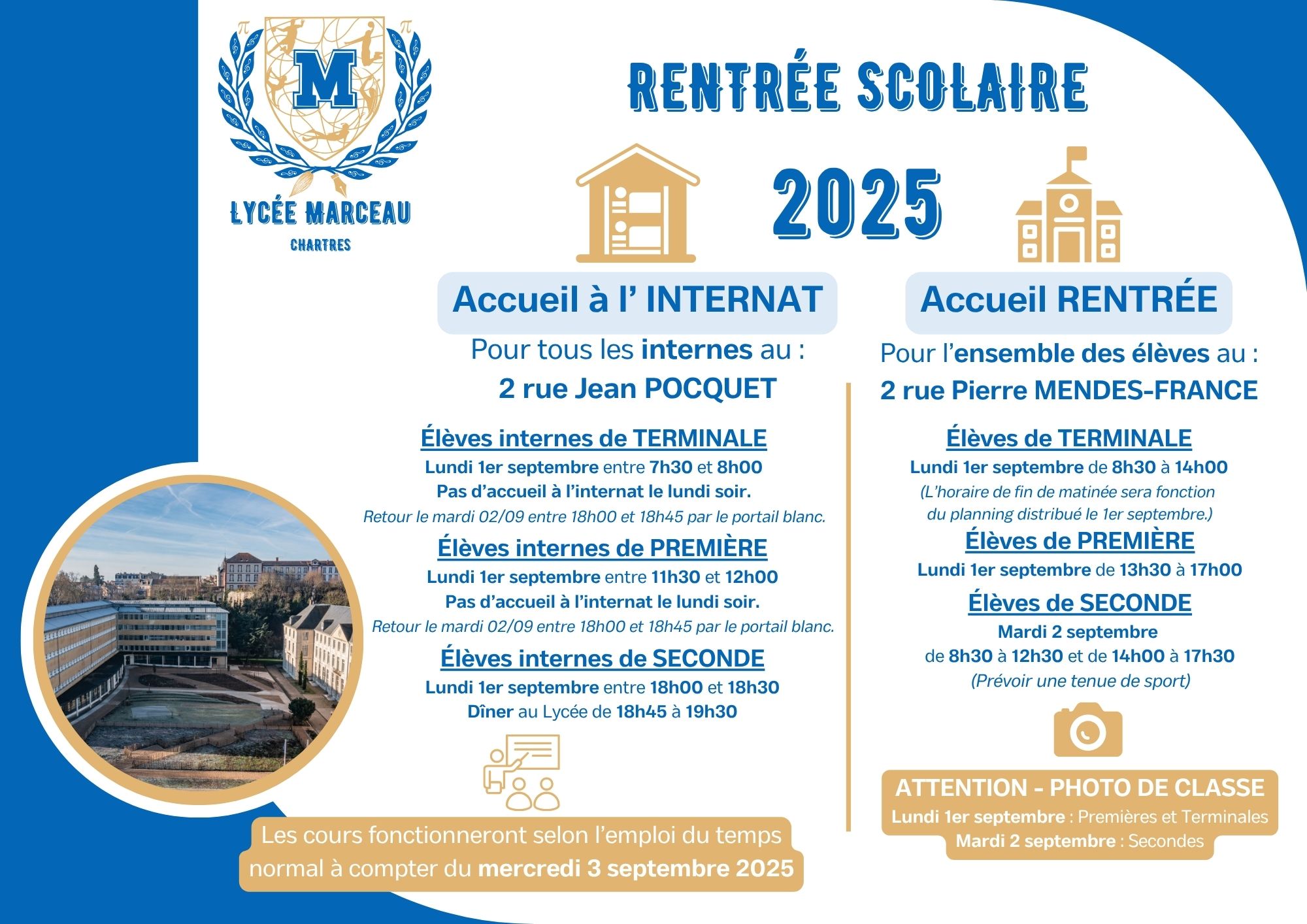 Affiche des JPO de Marceau