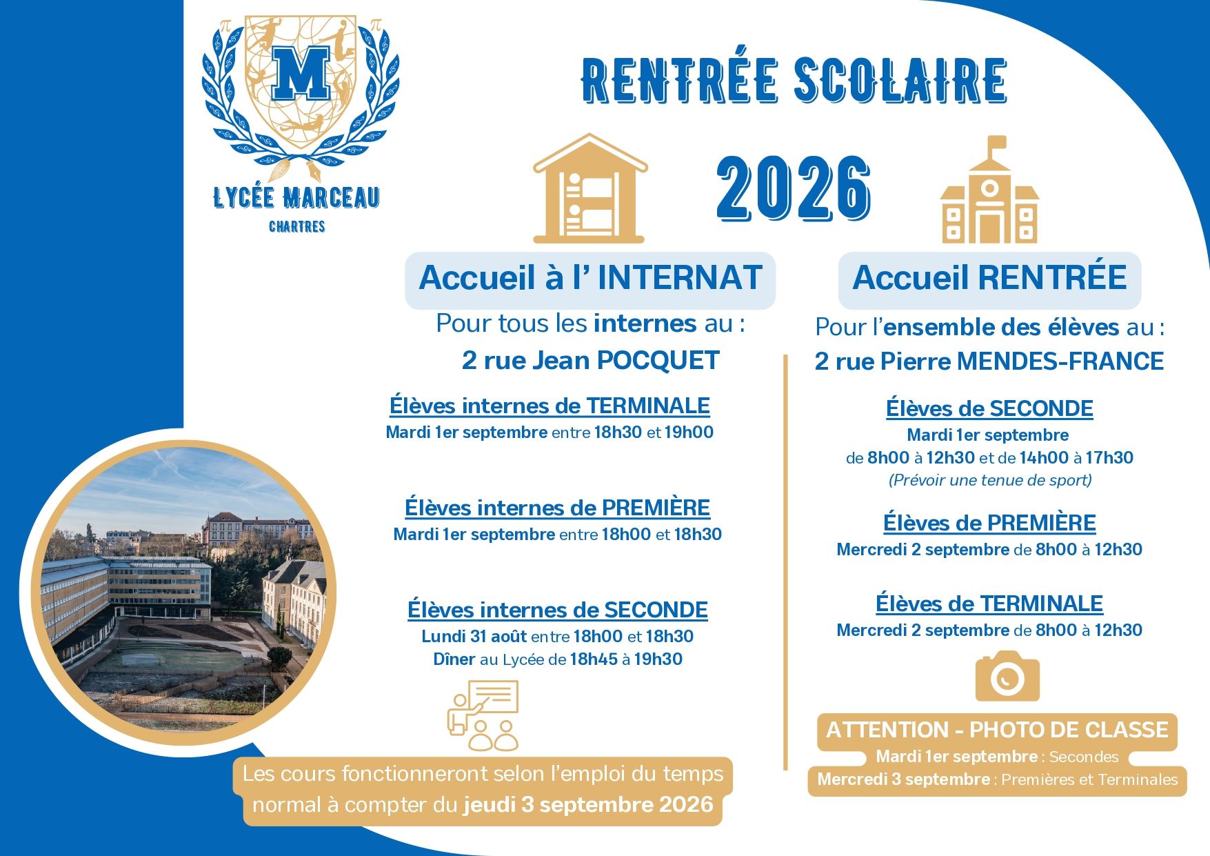 Affiche des JPO de Marceau